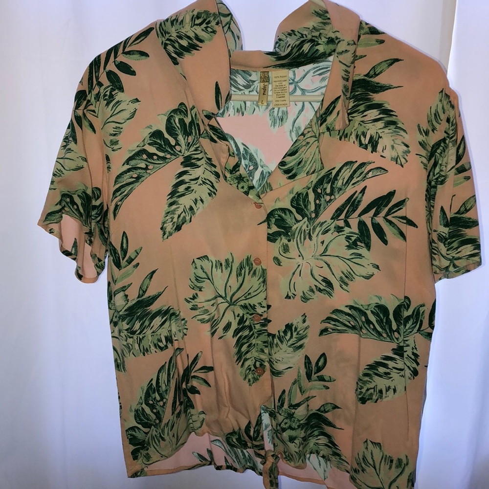 A Palm tree blouse